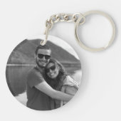 Personalisierte Foto- und Textfotografie Schlüsselanhänger (Rückseite)