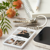 Personalisierte Foto- und Textfotografie Schlüsselanhänger (Vorderseite rechts)