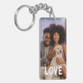 Personalisierte Foto- und Textfotografie Schlüsselanhänger (Vorderseite links)