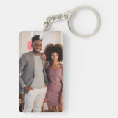 Personalisierte Foto- und Textfotografie Schlüsselanhänger (Rückseite)