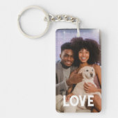 Personalisierte Foto- und Textfotografie Schlüsselanhänger (Vorderseite)