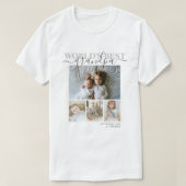 Personalisierte Foto- und Textfotografie T-Shirt (Design vorne)