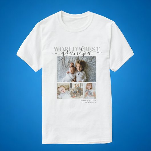 Personalisierte Foto- und Textfotografie T-Shirt