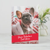 Personalisierte Foto- und Textkarte mit Umschlag Dankeskarte (Stehend Vorderseite)