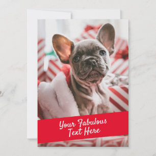 Personalisierte Foto- und Textkarte mit Umschlag Dankeskarte