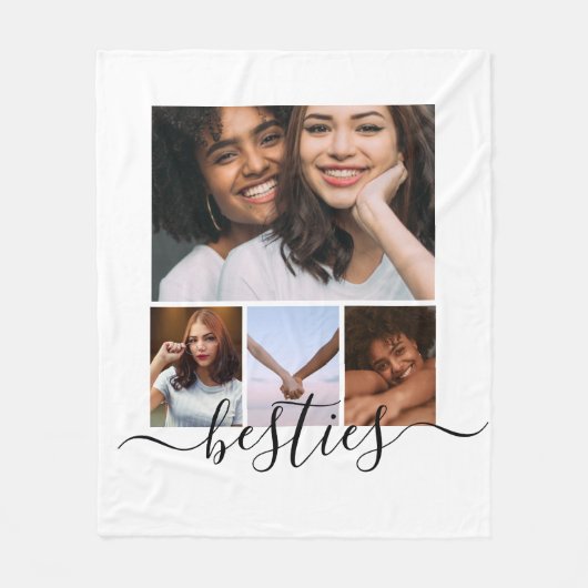 Personalisierte Foto- und Textmitarbeiterfreunde Fleecedecke (Vorderseite)