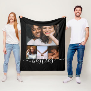 Personalisierte Foto- und Textmitarbeiterfreunde Fleecedecke