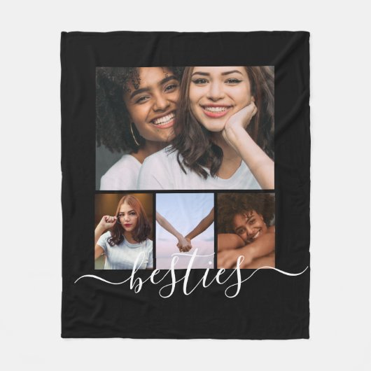 Personalisierte Foto- und Textmitarbeiterfreunde Fleecedecke (Vorderseite)