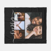 Personalisierte Foto- und Textmitarbeiterfreunde Fleecedecke (Vorderseite (Horizontal))