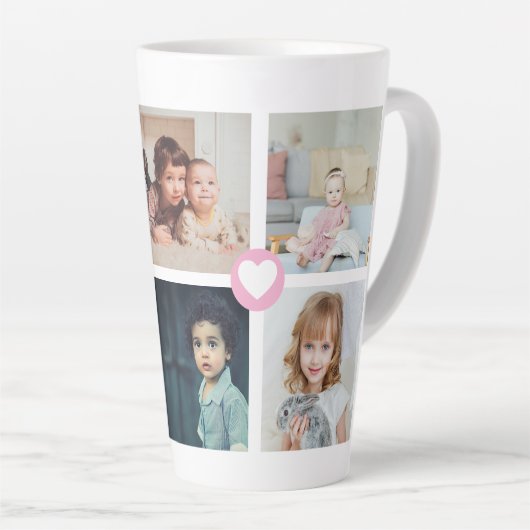 Personalisierte Foto- und Textsammlung Milchtasse (Rechte Ecke)