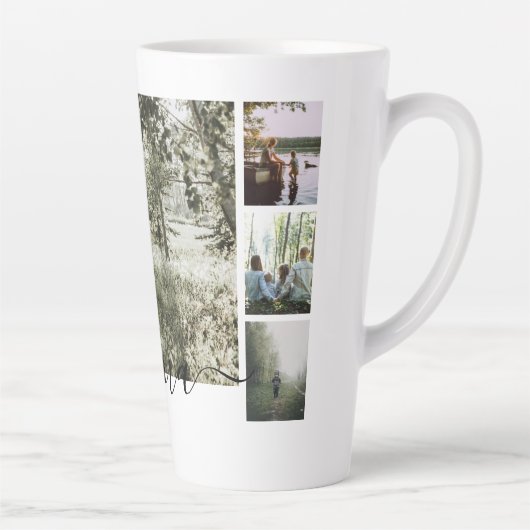 Personalisierte Foto- und Textsammlung Milchtasse (Rechts)