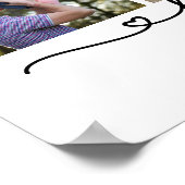 Personalisierte Foto- und Textsammlung Poster (Ecke)
