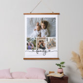 Personalisierte Foto- und Textsammlung Wandteppich Mit Holzrahmen (Schlafzimmer)