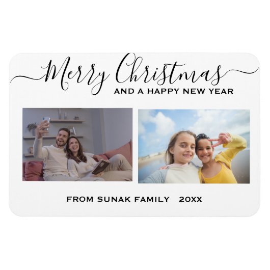 Personalisierte Foto- und Weihnachtsmagnete Magnet (Horizontal)