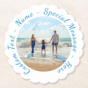 Personalisierte Foto-Unterlagen mit individuellem  Untersetzer