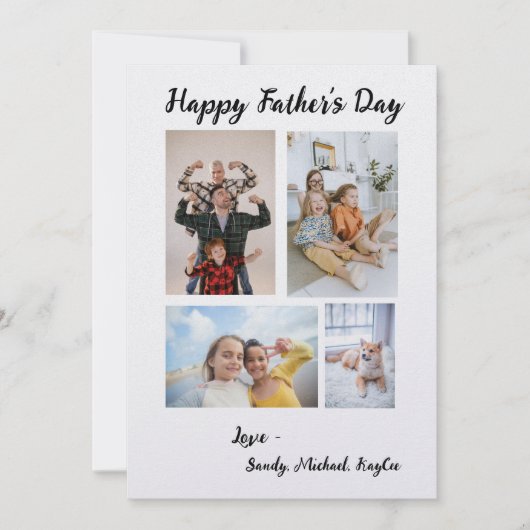 Personalisierte Foto-Vatertagskarte Einladung (Vorderseite)
