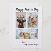 Personalisierte Foto-Vatertagskarte Einladung (Vorne/Hinten)
