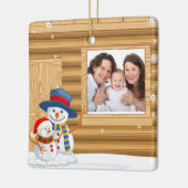 Personalisierte Foto-Verzierung des Babys Keramikornament (Links)