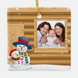 Personalisierte Foto-Verzierung des Babys Keramikornament
