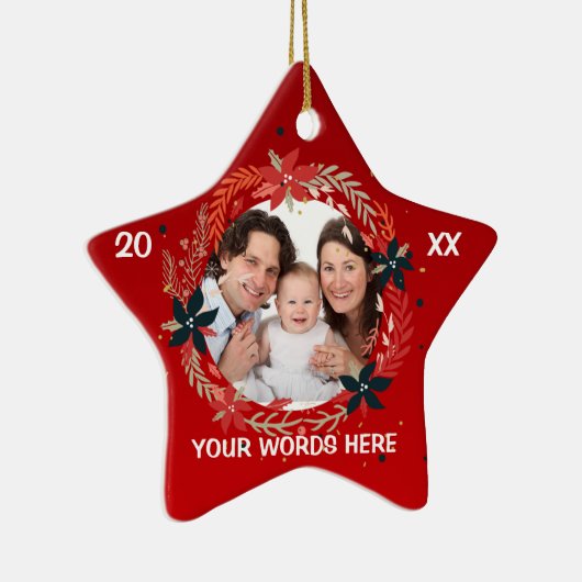 Personalisierte Foto-Verzierung des Babys Keramikornament (Rechts)