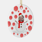 Personalisierte Foto-Weihnachtsfeiern Keramik Ornament (Rechts)