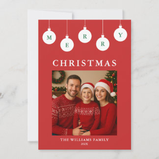 Personalisierte Foto-Weihnachtskarte Feiertagskarte