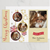 Personalisierte Foto Weihnachtskarte Feiertagskarte