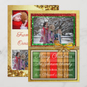 Personalisierte Foto Weihnachtskarte Feiertagskarte (Vorne/Hinten)