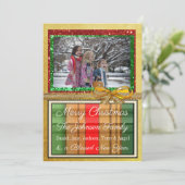 Personalisierte Foto Weihnachtskarte Feiertagskarte (Stehend Vorderseite)