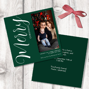 Personalisierte Foto-Weihnachtskarte mit Magnetbef Magnetkarte
