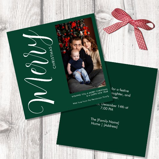 Personalisierte Foto-Weihnachtskarte mit Magnetbef Magnetkarte