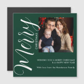 Personalisierte Foto-Weihnachtskarte mit Magnetbef Magnetkarte (Vorne/Hinten)