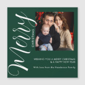 Personalisierte Foto-Weihnachtskarte mit Magnetbef Magnetkarte (Vorderseite)