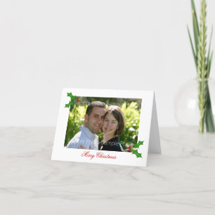 Personalisierte Foto-Weihnachtskarten Feiertagskarte