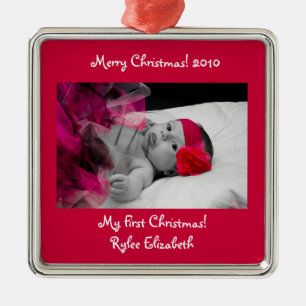 Personalisierte Foto-Weihnachtsverzierung Ornament Aus Metall