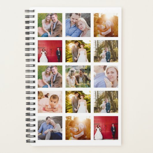Personalisierte FotoCollage 15 Fotos Planer (Vorderseite)