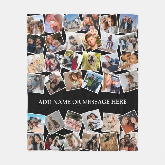 Personalisierte FotoCollage 36 Fleecedecke (Vorderseite)