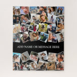 Personalisierte FotoCollage 36 Puzzle<br><div class="desc">Modernes personalisiertes Bilderpuzzle mit 36 quadratischen Fotos,  die Sie durch Ihre eigenen ersetzen können,  und einer Textvorlage,  um Ihren Namen oder Ihre personalisierte Nachricht hinzuzufügen.</div>