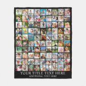 Personalisierte FotoCollage 90 Quadrat Bilder Fleecedecke (Vorderseite)