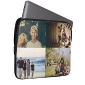 Personalisierte FotoCollage aus vier Produktfamili Laptopschutzhülle (Vorne Rechts)