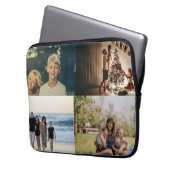 Personalisierte FotoCollage aus vier Produktfamili Laptopschutzhülle (Vorderseite Links)