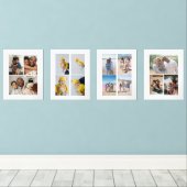 Personalisierte FotoCollage Bilderwand Sets (Holzboden)