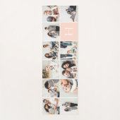 Personalisierte FotoCollage | Blütenmonogramm Yogamatte (Vorderseite)