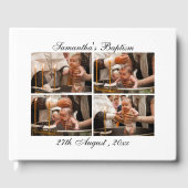 Personalisierte Fotocollage Christening Taufe Gästebuch (Vorderseite)
