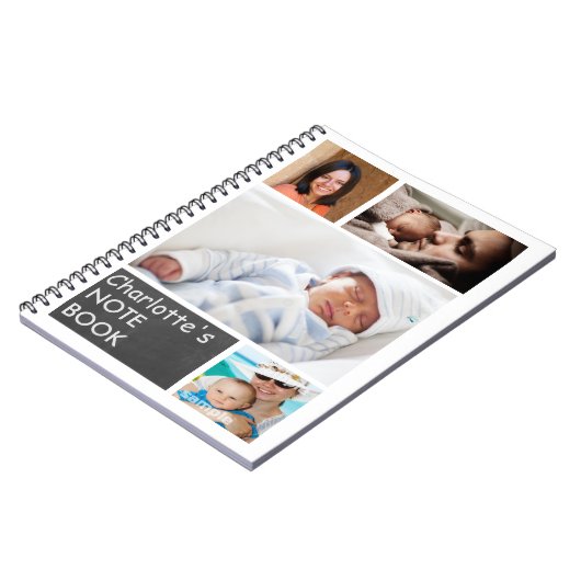 Personalisierte FotoCollage Custom DIY Notizblock (Linke Seite)