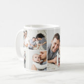 Personalisierte FotoCollage der Familie 7 Kaffeetasse (Vorderseite Links)