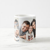 Personalisierte FotoCollage der Familie 7 Kaffeetasse (Mittel)