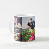 Personalisierte Fotocollage der Vatertag Kaffeetasse (Vorderseite Links)