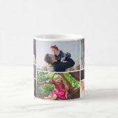 Personalisierte Fotocollage der Vatertag Kaffeetasse (Mittel)
