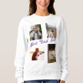 Personalisierte FotoCollage einer Familie Sweatshirt